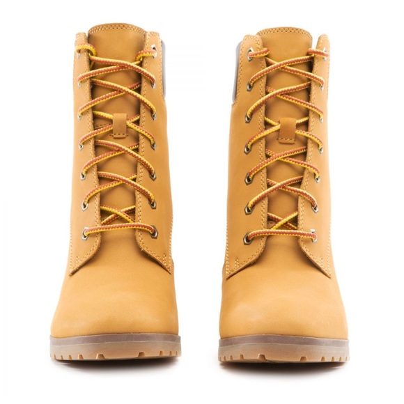 Timberland Leather Lace-Up Heeled Boots - Allington - Picture 6 of 7